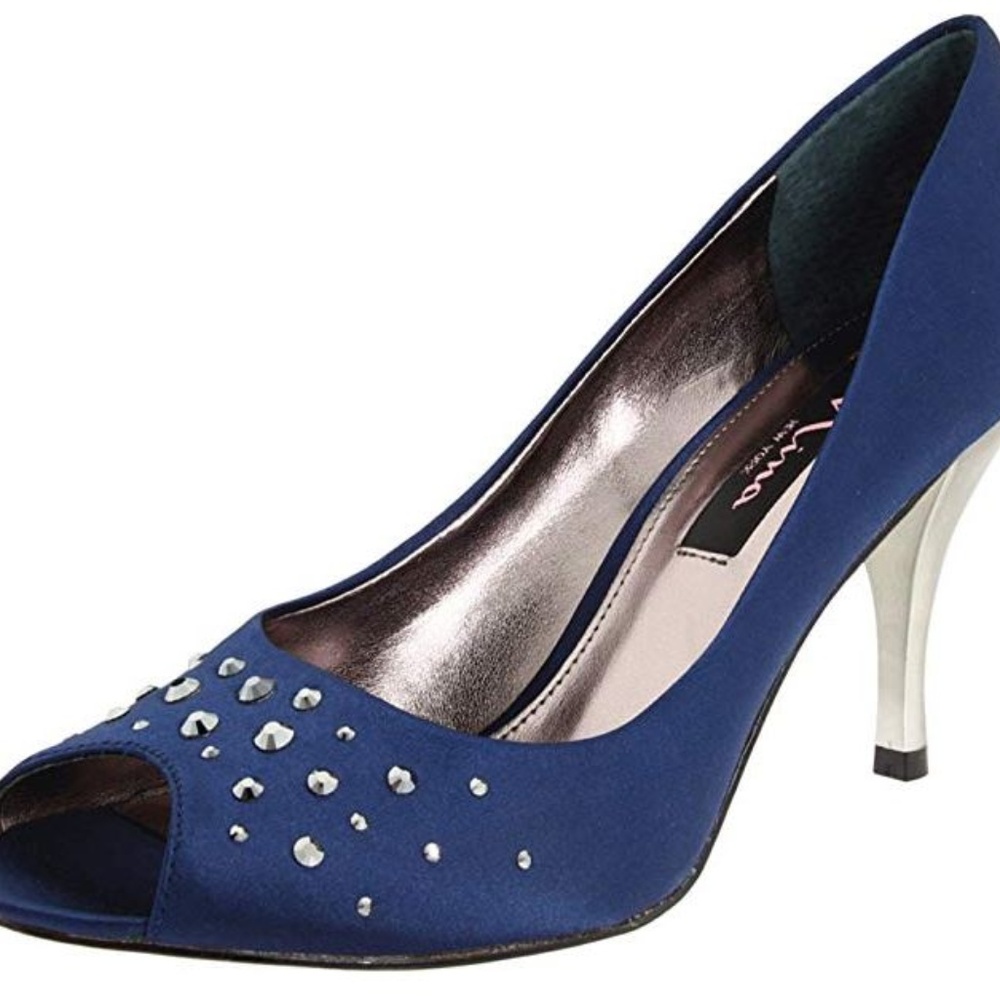 Nina Faviola Blue Heel-NEW sz 10